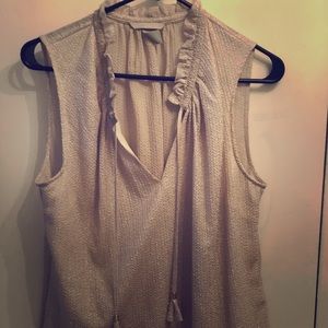 New H+M shimmer blouse w/ tassels sz. 12